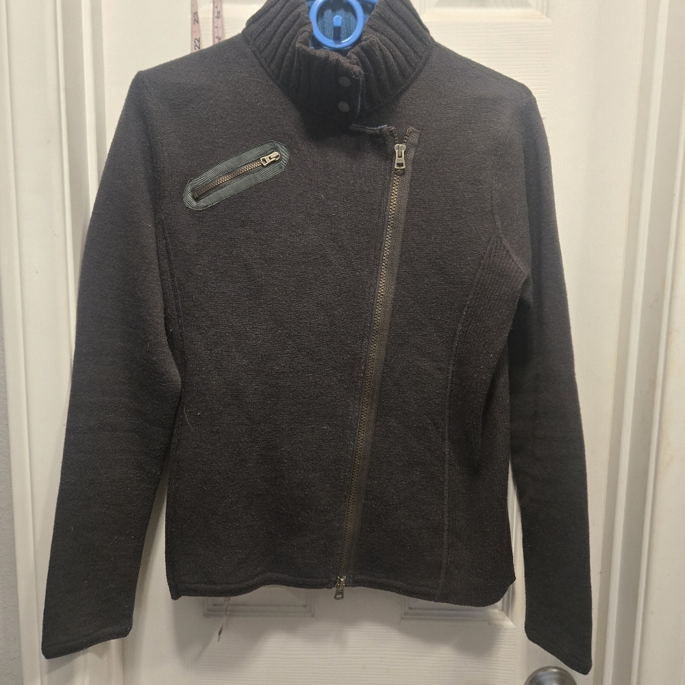 Title Nine Dark Brown Wool Jacket Size S